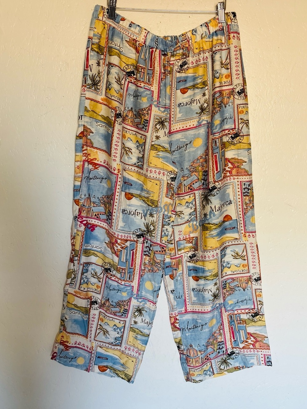 Mlle Gabrielle Blue Multi Print Lounge Joggers